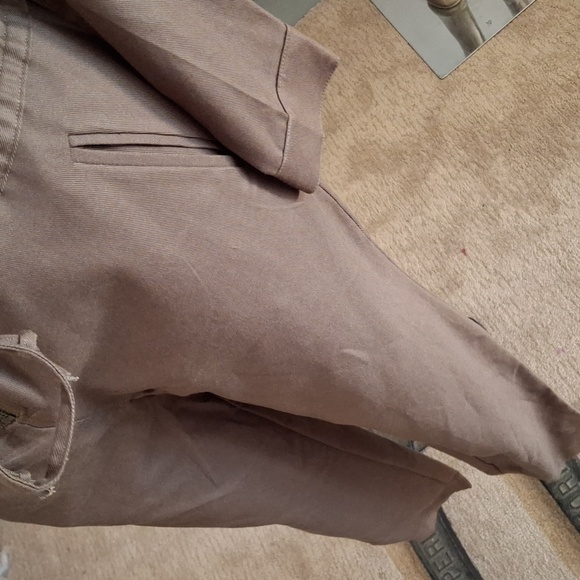 Olive green cotton flight jumpsuit - Picture 5 of 5